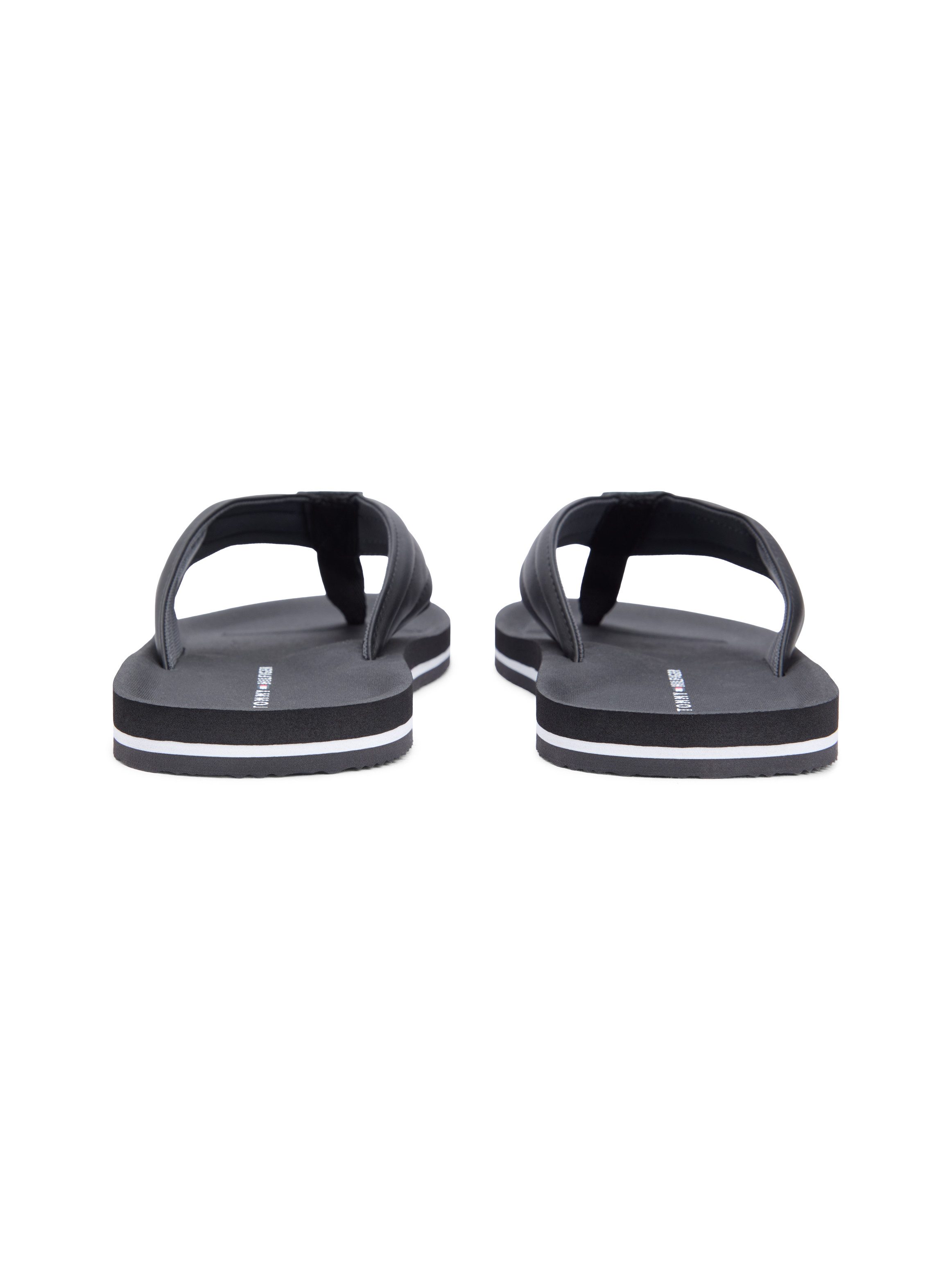 Tommy Hilfiger HILFIGER PADDED BEACH SANDAL Zehentrenner Sommerschuh, Flats, Strandschuh mit Ziersteppung