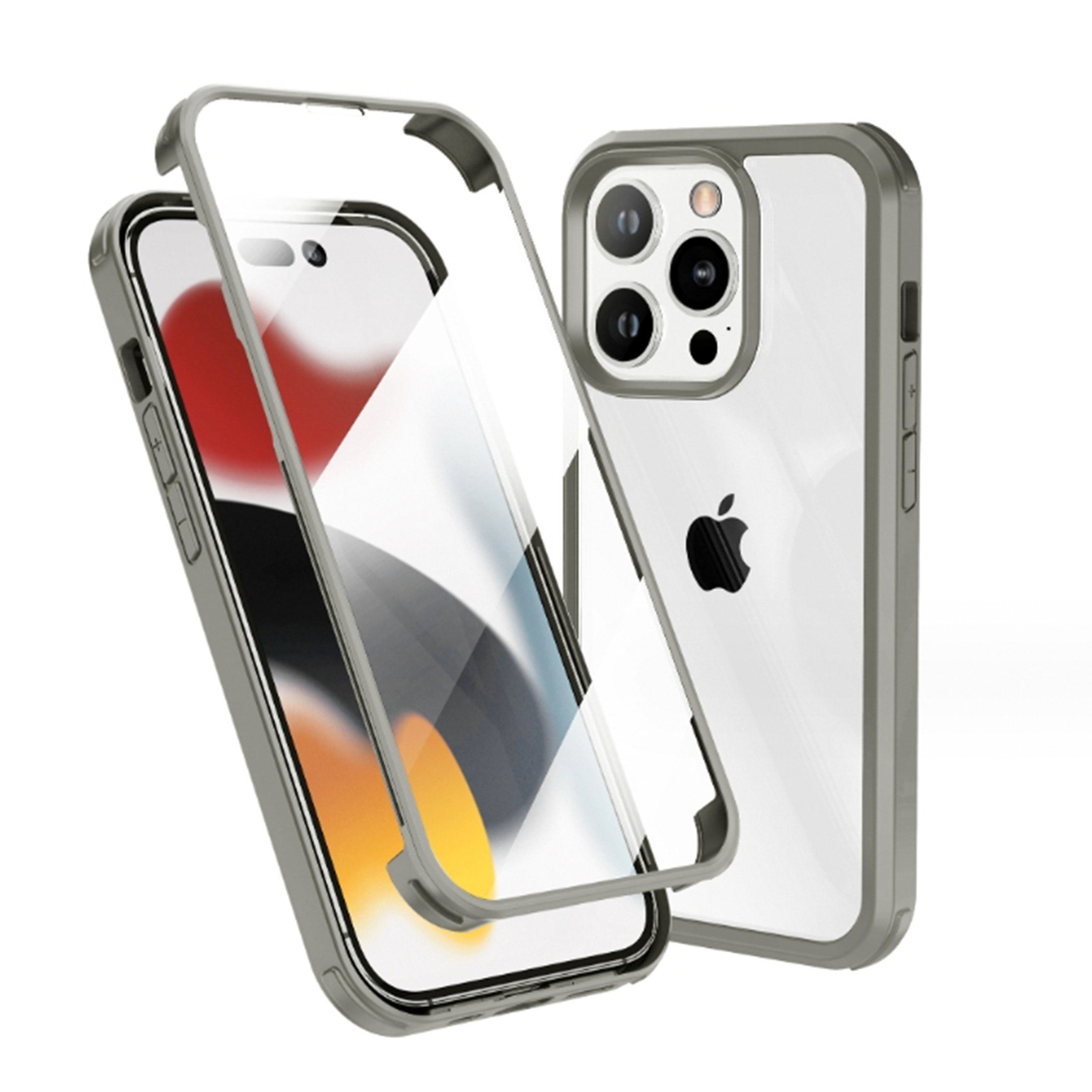Diida Smartphone-Hülle iPhone-Hülle,doppelseitiger Schutz,zwei Handyhüllen
