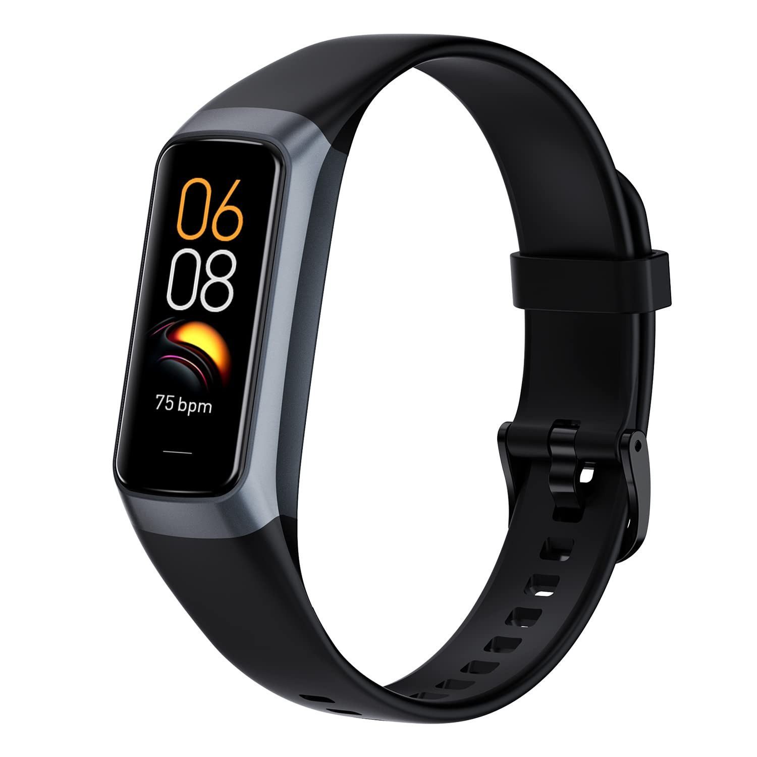 AURIVION Fitnessuhr Smartwatch mit Blutdruckmessung Smartwatch (1,9 cm/0,74 Zoll, Android,iOS) Set, 1-tlg., 1,1 Zoll Sportuhr mit Touchscreen & Fitness Tracker, Pulsuhr mit Schrittzähler für Android & iOS