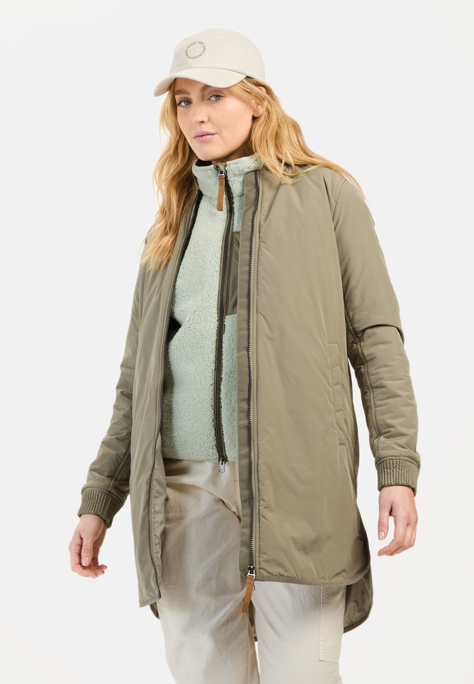 Langjacke aus recyceltem Polyester