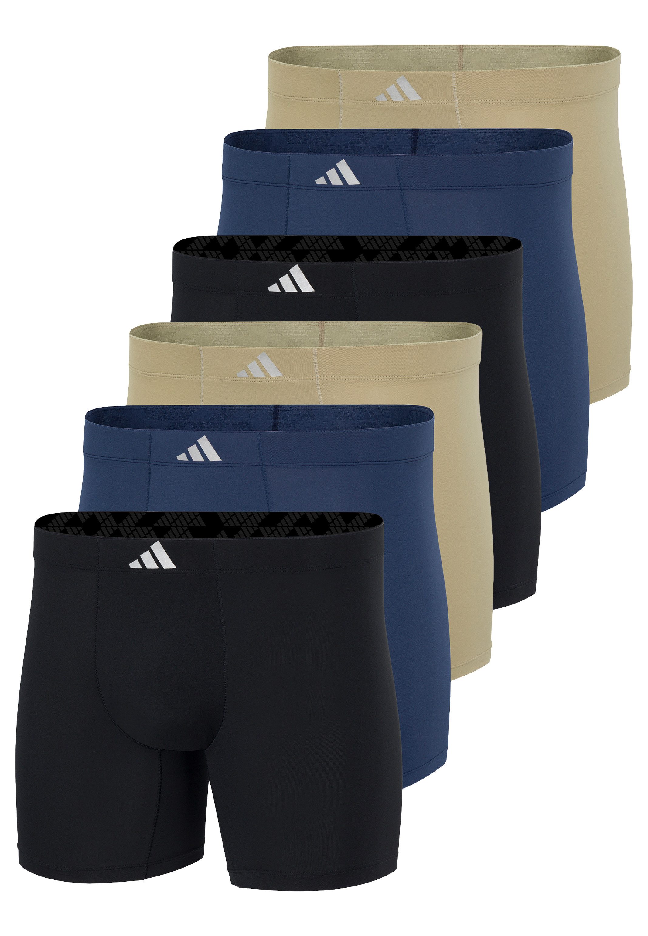 adidas Sportswear Retro Boxer 6er Pack Active Micro Tech (Spar-Set, 6-St) Long Short / Pant - ohne Eingriff - Blickdicht