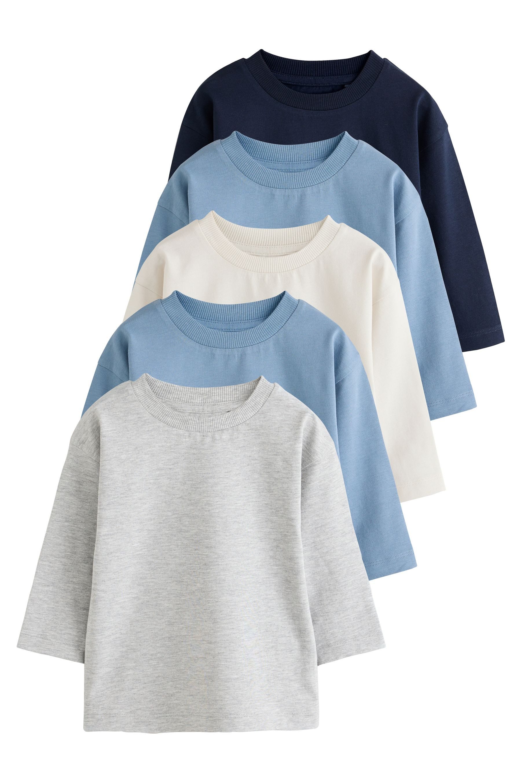 Next T-Shirt Langarm-Shirts, 5er-Pack (5-tlg)