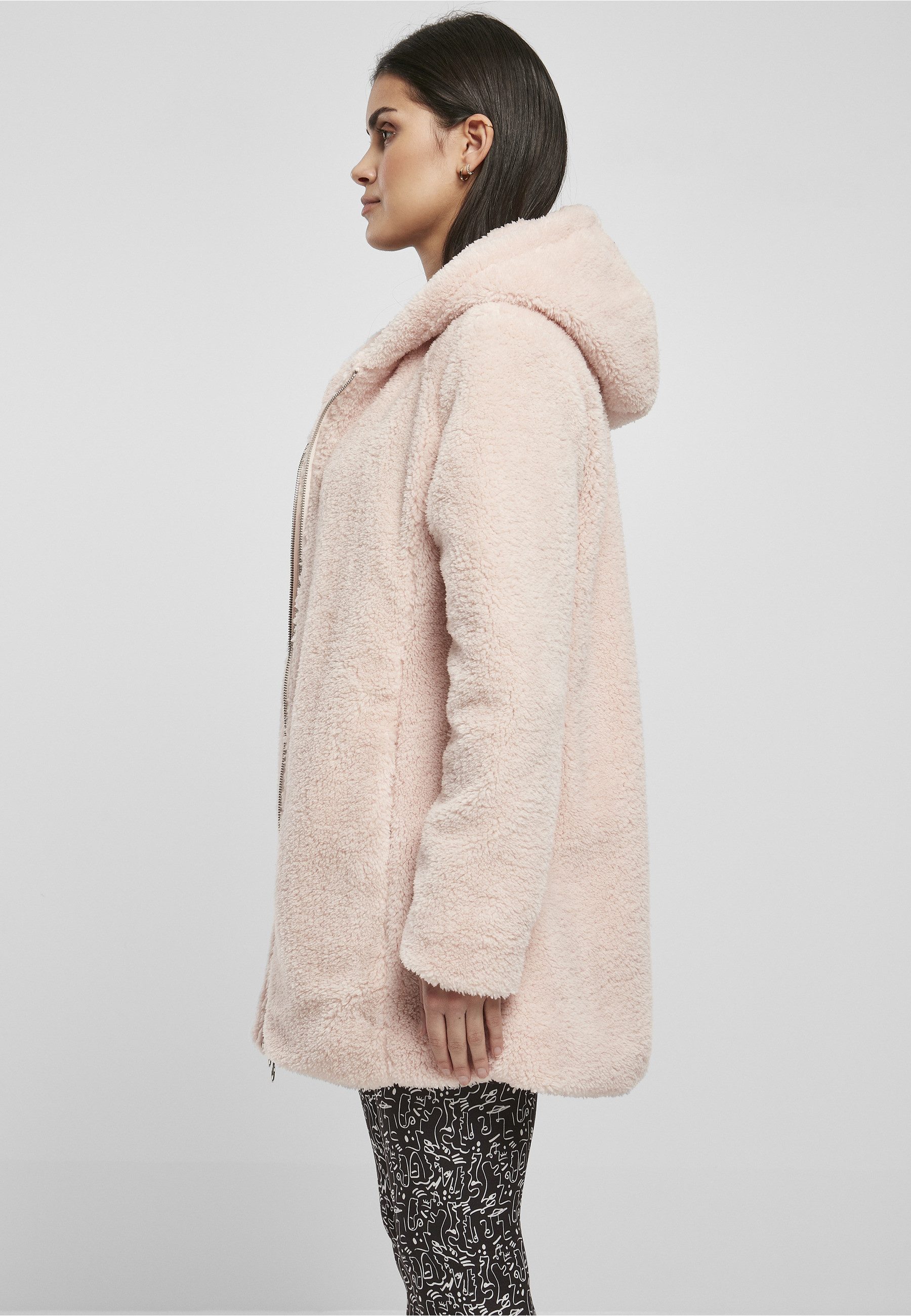 URBAN CLASSICS Allwetterjacke Urban Classics Damen Ladies Sherpa Jacket (1-St)