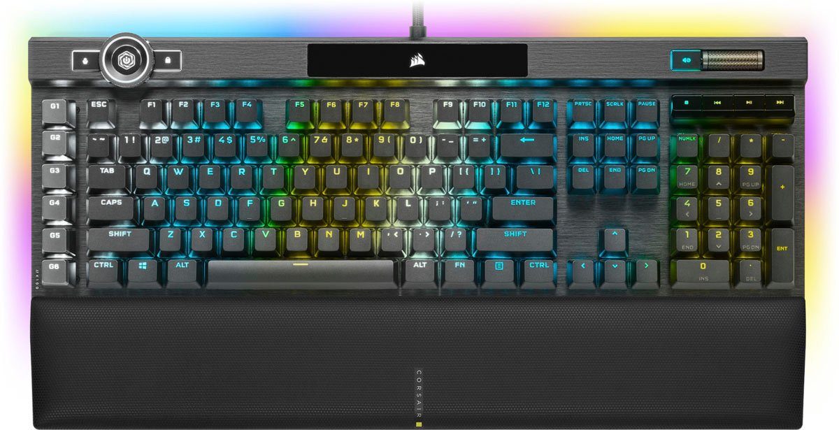 Corsair Gaming-Tastatur Corsair RGB schwarz K100