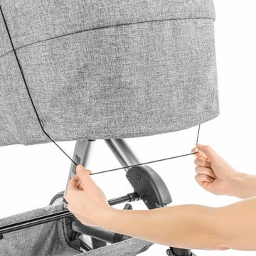 Reer Kinderwagen-Sonnenschutzhülle ShineSafe+ Sonnensegel Grau-Melange