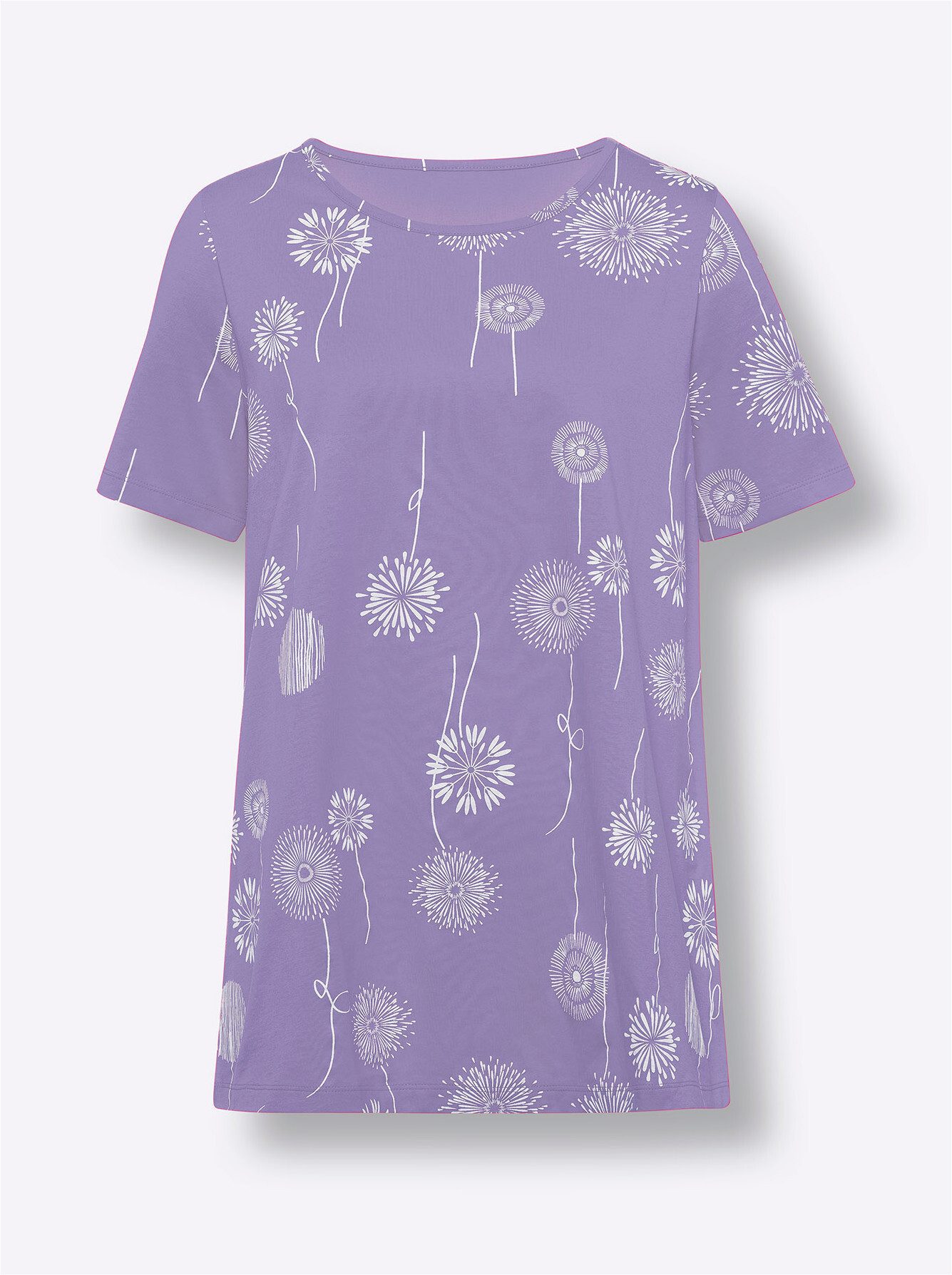 T-Shirt Longshirt Kurzarm