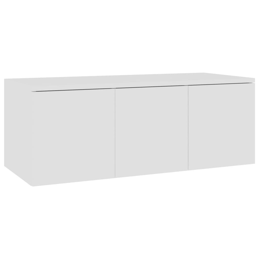 cm furnicato 80x34x30 TV-Schrank Weiß Holzwerkstoff