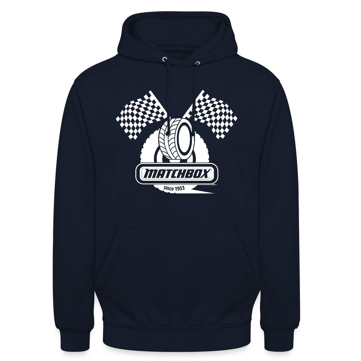Hoodie Matchbox™ 1953 Mit Zielflaggen Rennen Unisex Hoodie