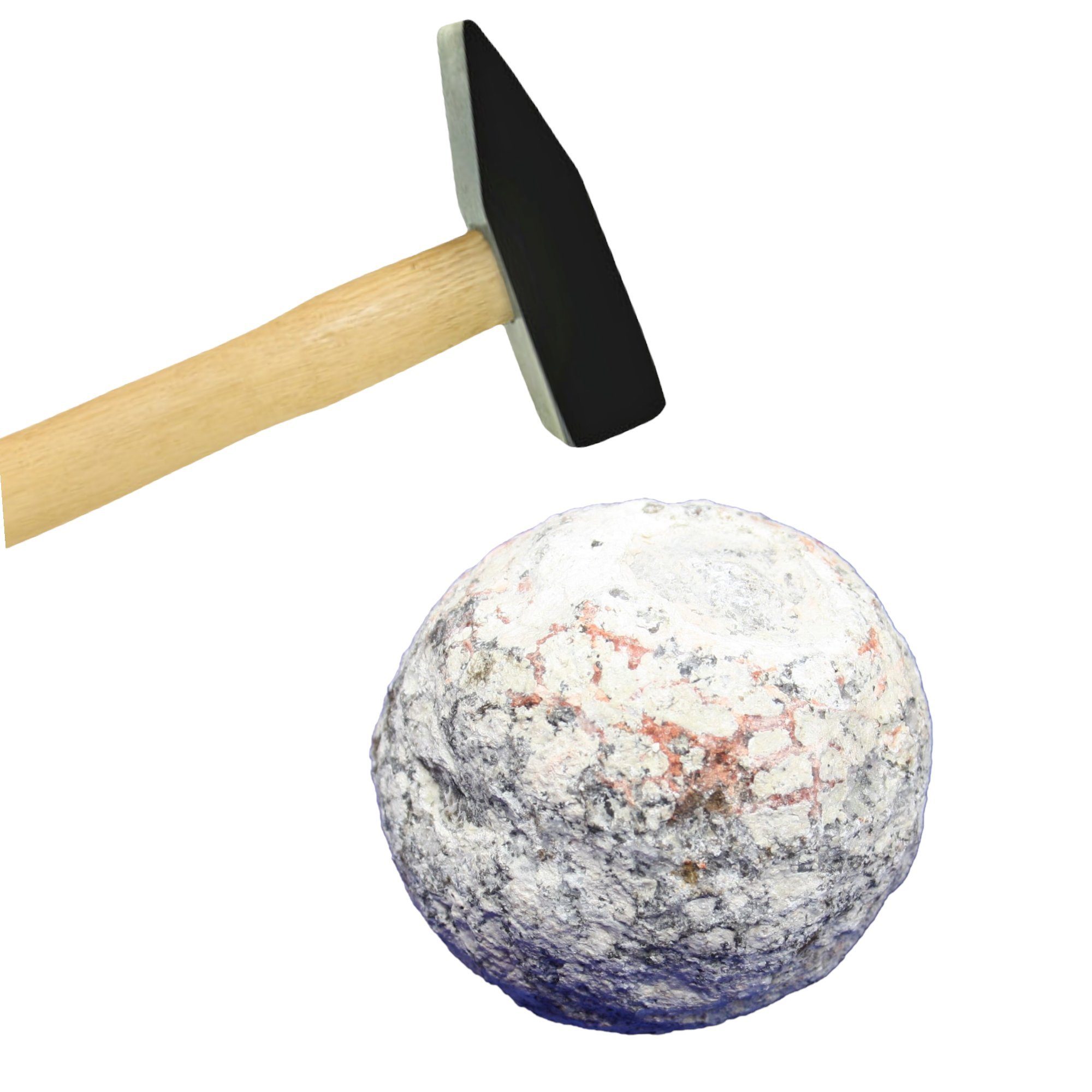 Edelstein Coconut Achat Geode Las Coyas Mexiko zum selber aufbrechen