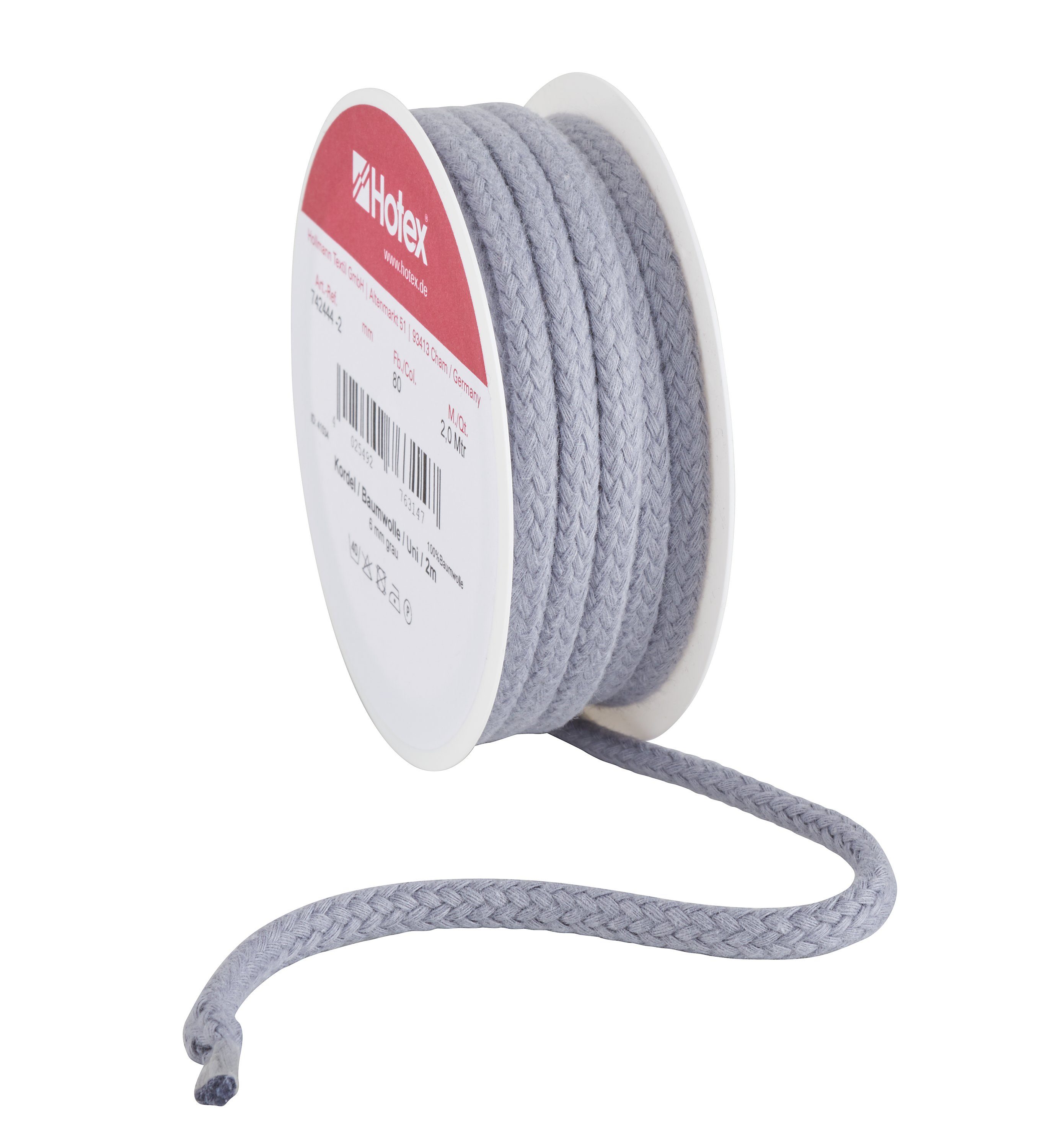 HobbyFun Baumwollkordel Häkelwolle, 2 m lang