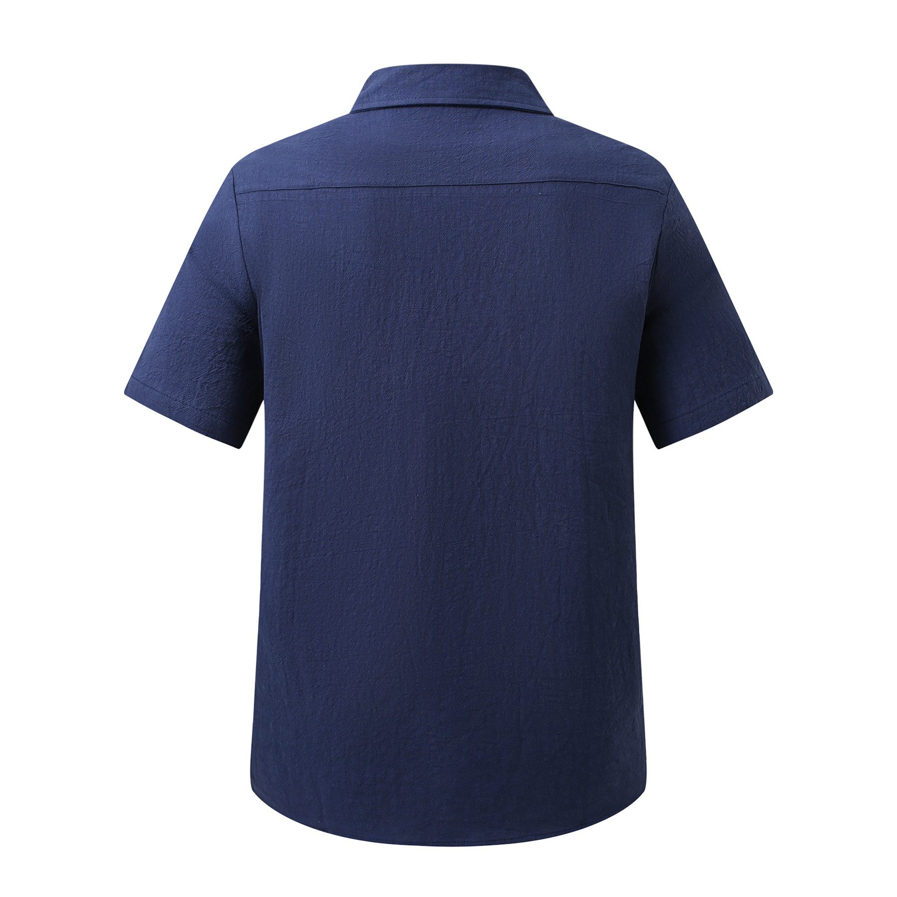 Allthemen Kurzarmhemd Herren Vintage Kubanerkragen Kurzarmhemd Freizeithemd lockerer