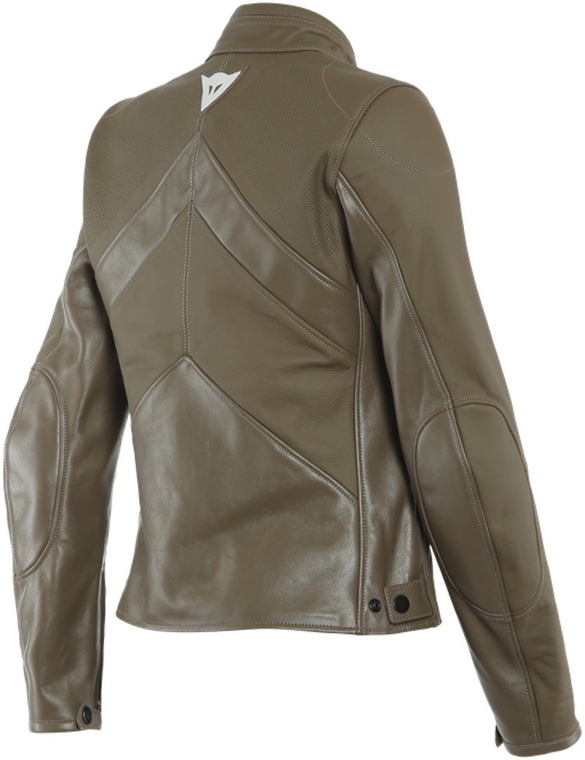 Dainese Motorradjacke Santa Monica Perforierte Damen Motorrad Lederjacke perforiert,herausnehmbares Innenfutter