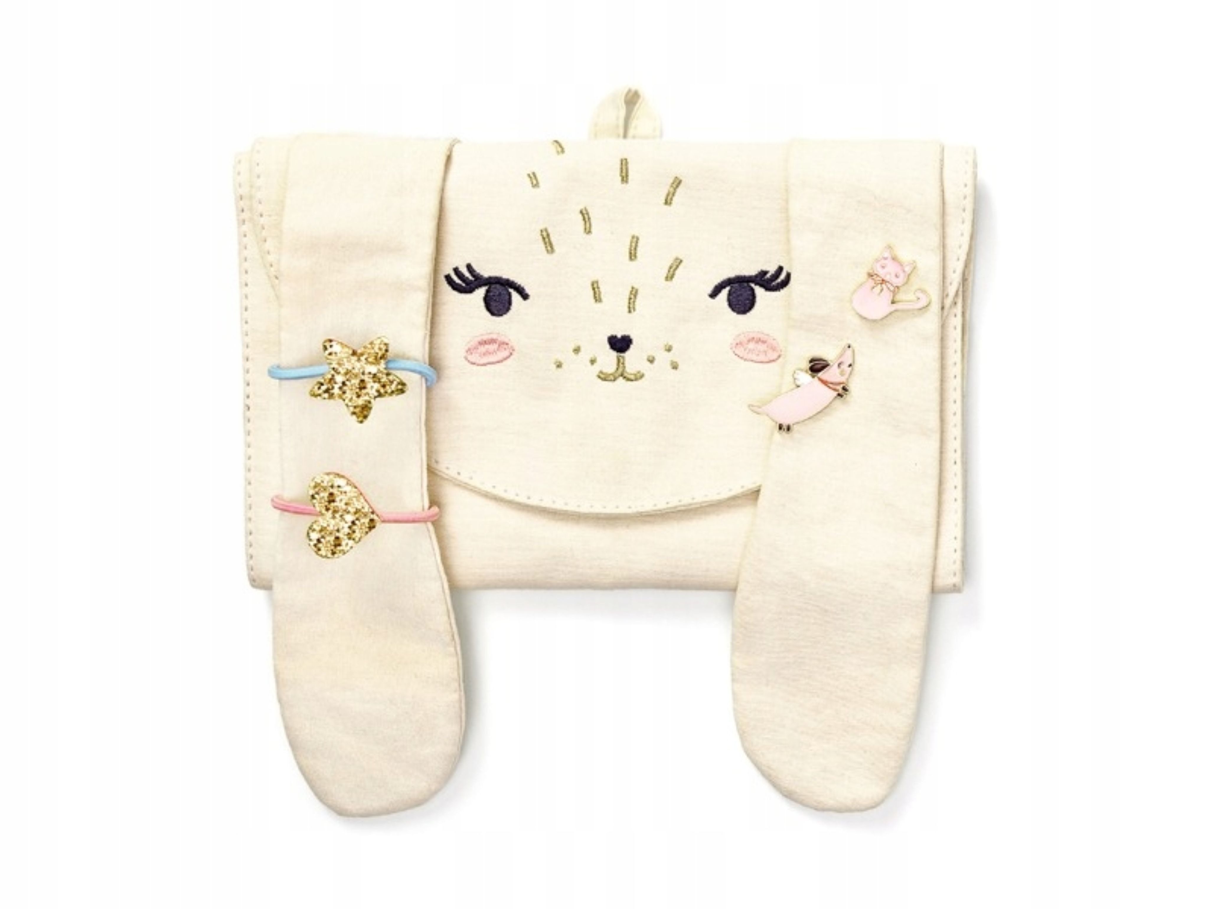 Festivalartikel Adventskalender Adventskalender Mädchen Schmuck Hase Organizer 24 Überraschungen (1-tlg)
