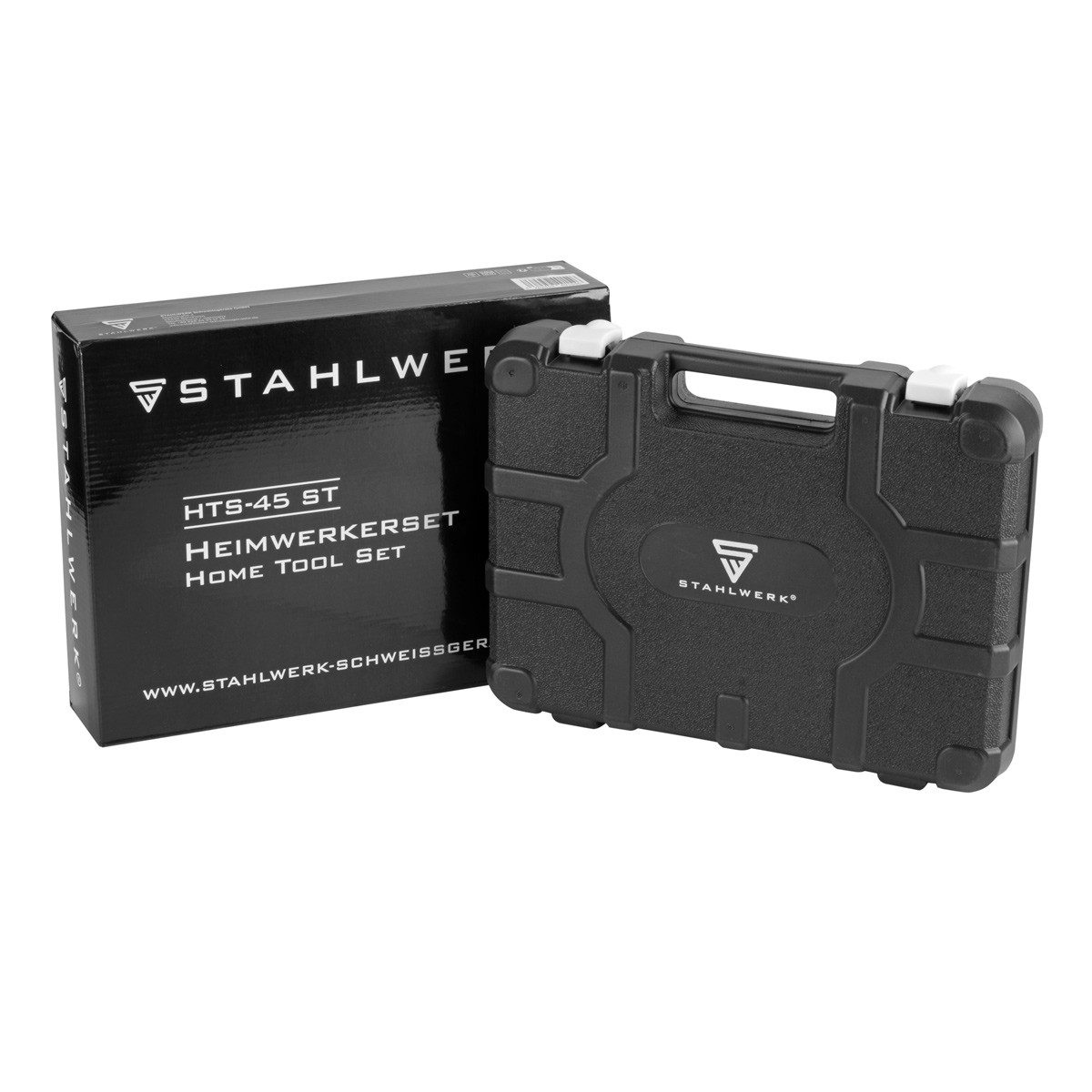 STAHLWERK Werkzeugset Heimwerker Set HTS-45 ST Werkzeugkoffer / Tool Box, (44-tlg), Werkzeugkasten mit 44-teiligem Werkzeug Set