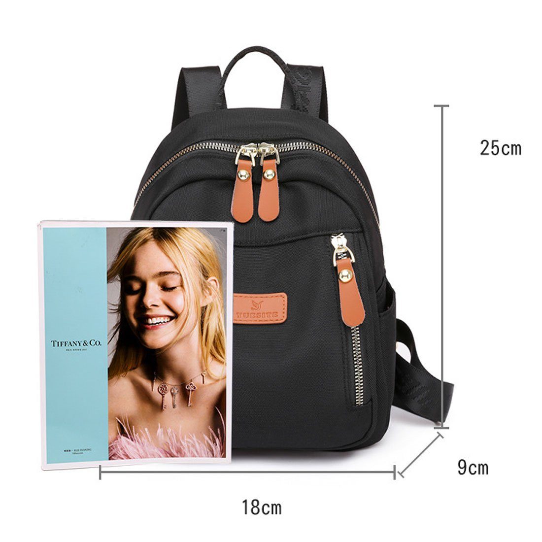 Schultasche Cityrucksack Rosa für Studenten, Umhängetasche DÖRÖY Frauen, für USB-Laderucksack