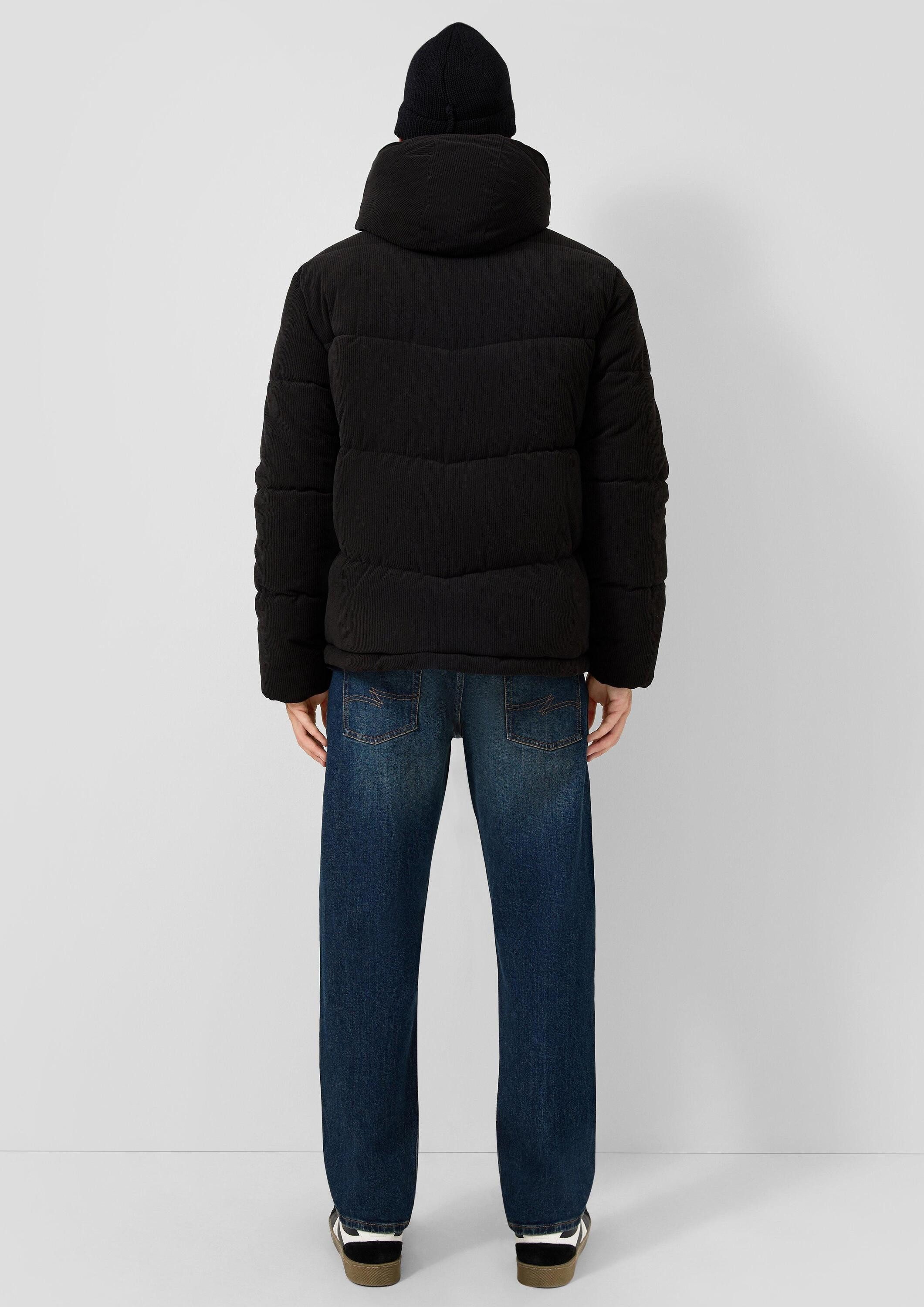 QS Winterjacke Outdoor-Jacke Wattierte Cordjacke mit Steppung