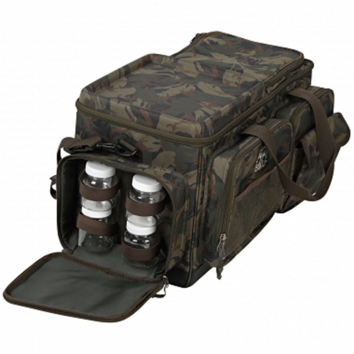 Behr Schultertasche Jumbo-Tasche, Angeltasche groß Camou Design Extrem stark, gepolsterter und abnehmbarer Schultergurt