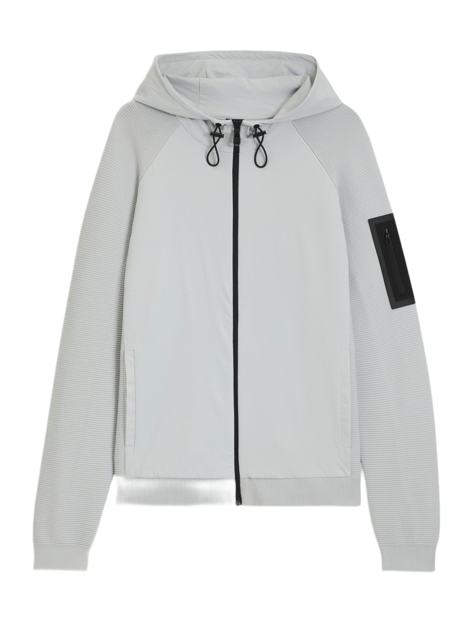 BOSS GREEN Strickpullover weiß,Outdoor,Viskose,Unifarben,Lang,Regular Fit