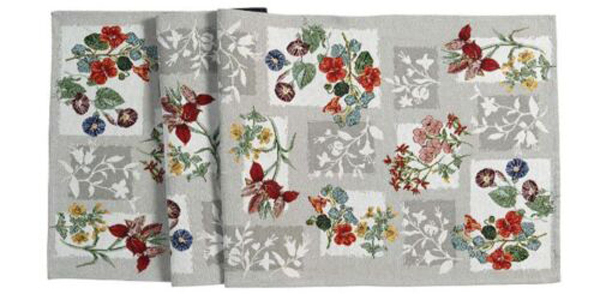 Patch cm Gobelin table 32 + (1-tlg) Jangala 96 x Blumen * sander home Tischläufer Sander Tischläufer