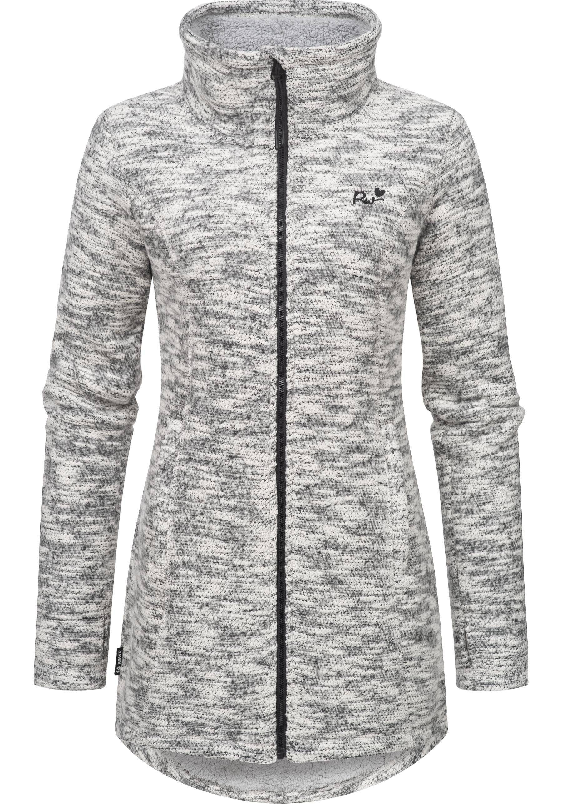 Ragwear Strickjacke Miram Melange Kuschelige Übergangsjacke in Strick-Optik