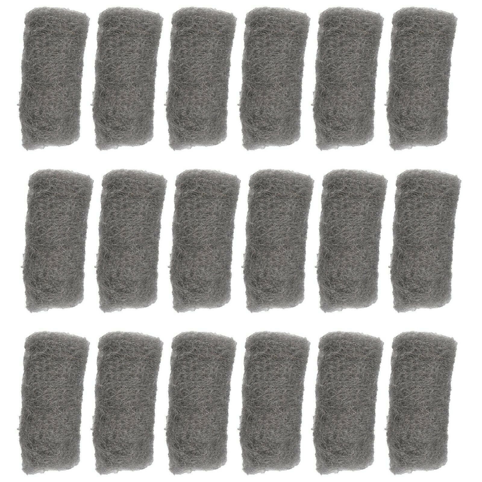 BENSON Schleifpapier 18x Stahlwolle Metallwolle Schleifwolle Grad 0, (18 St), Polierwolle, Reinigen, Mittelfein