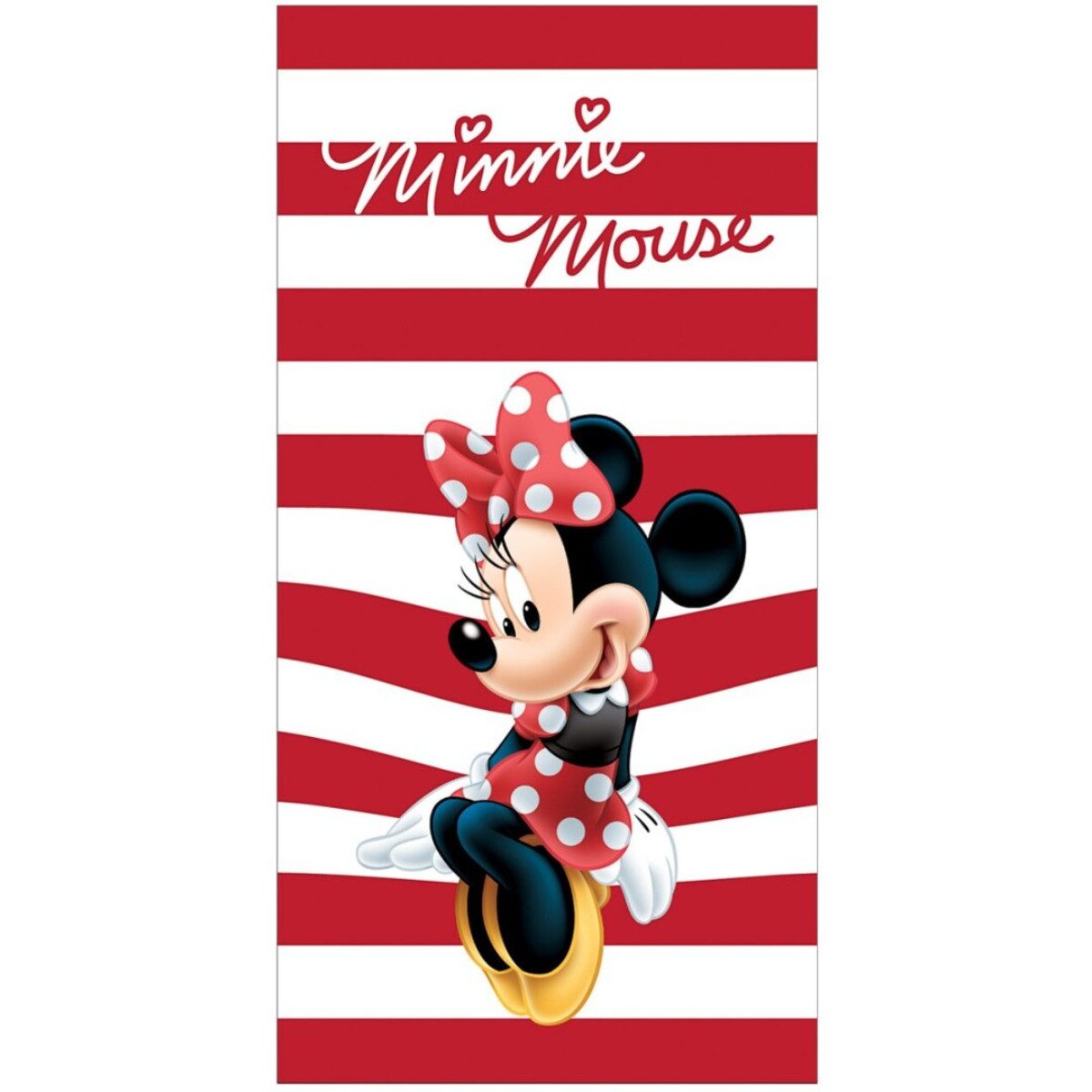 Disney Minnie Mouse Strandtuch Badetuch Strandtuch Kinder Handtuch Baumwolle 70x140 cm