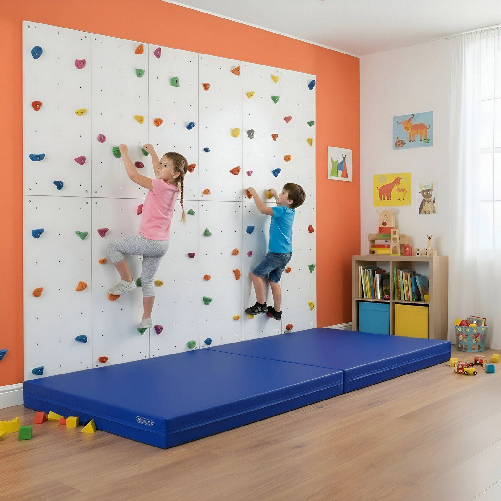 ALPIDEX Weichbodenmatte ALPIDEX Weichbodenmatte 200x100x20 cm - Anti-Rutschboden & Tragegriffe – Bild 4 von 5