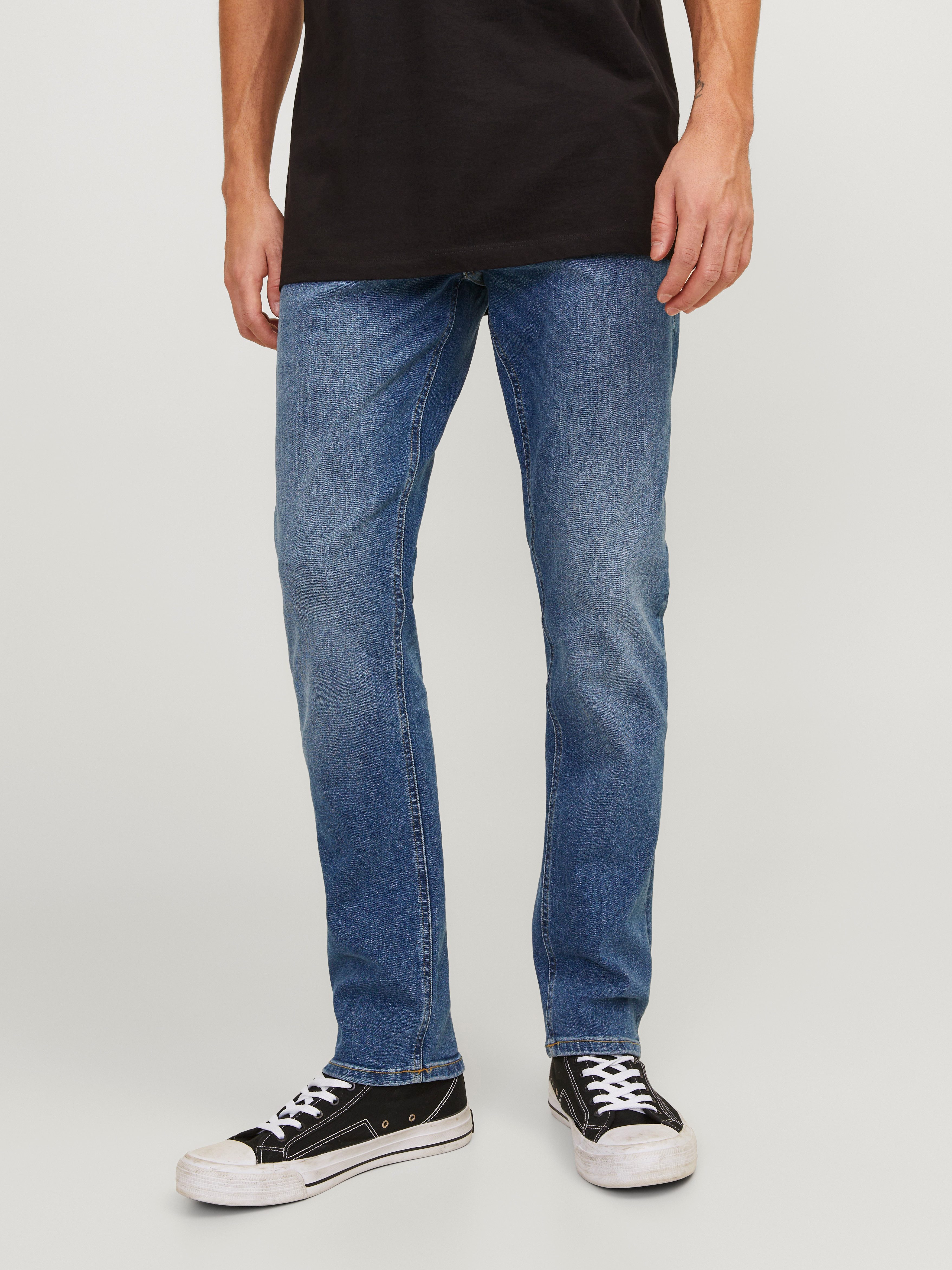 Jack & Jones Slim-fit-Jeans JJIGLENN Jeans mit schmaler Beinform und Stretch für Komfort Baumwollmischung, slim fit