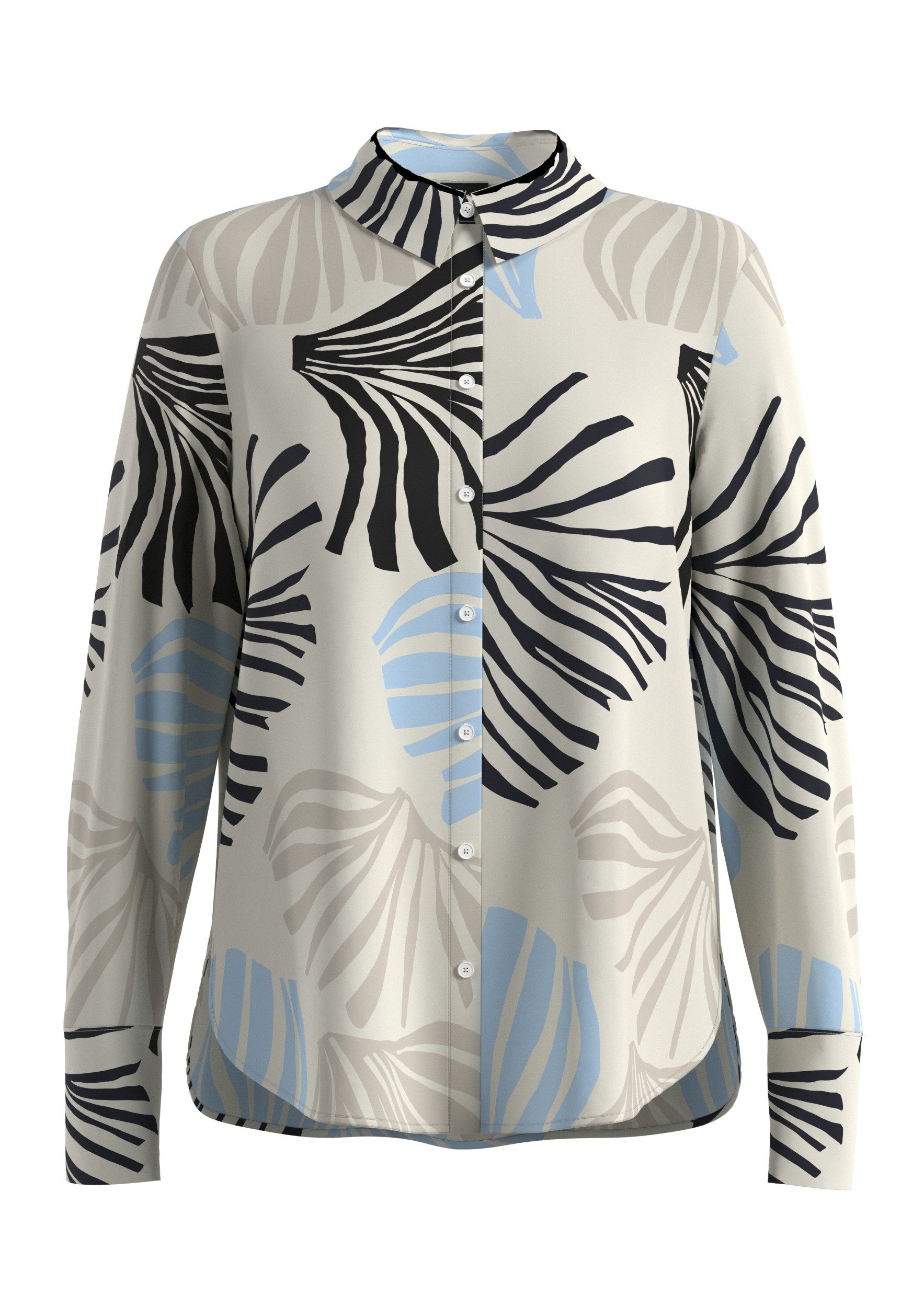 s.Oliver BLACK LABEL Langarmbluse Bluse - Langarmbluse - Bluse mit Kragen günstig online kaufen
