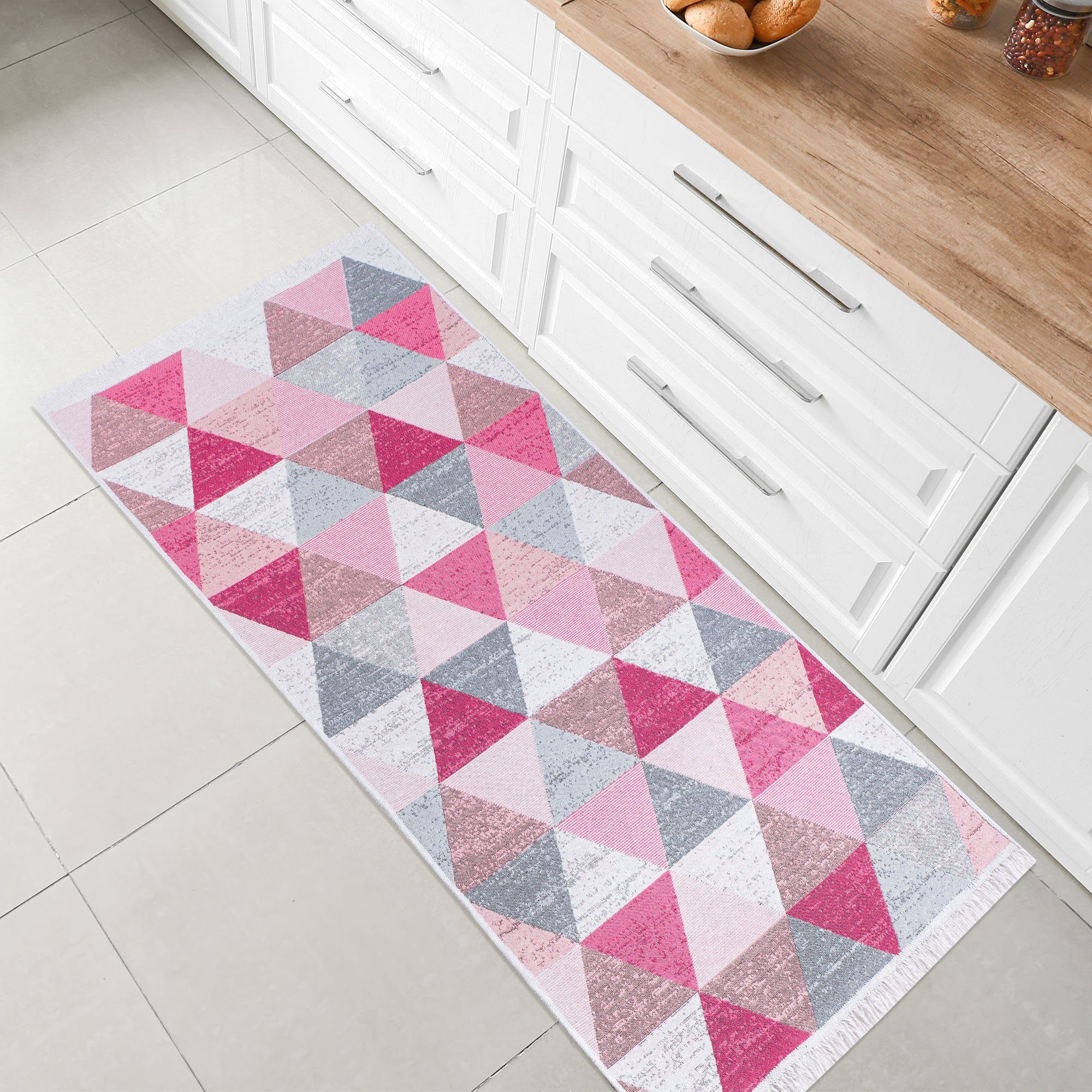 Jimri Teppich Kelim, Läufer, Wohnzimmer Teppich Flur Läufer