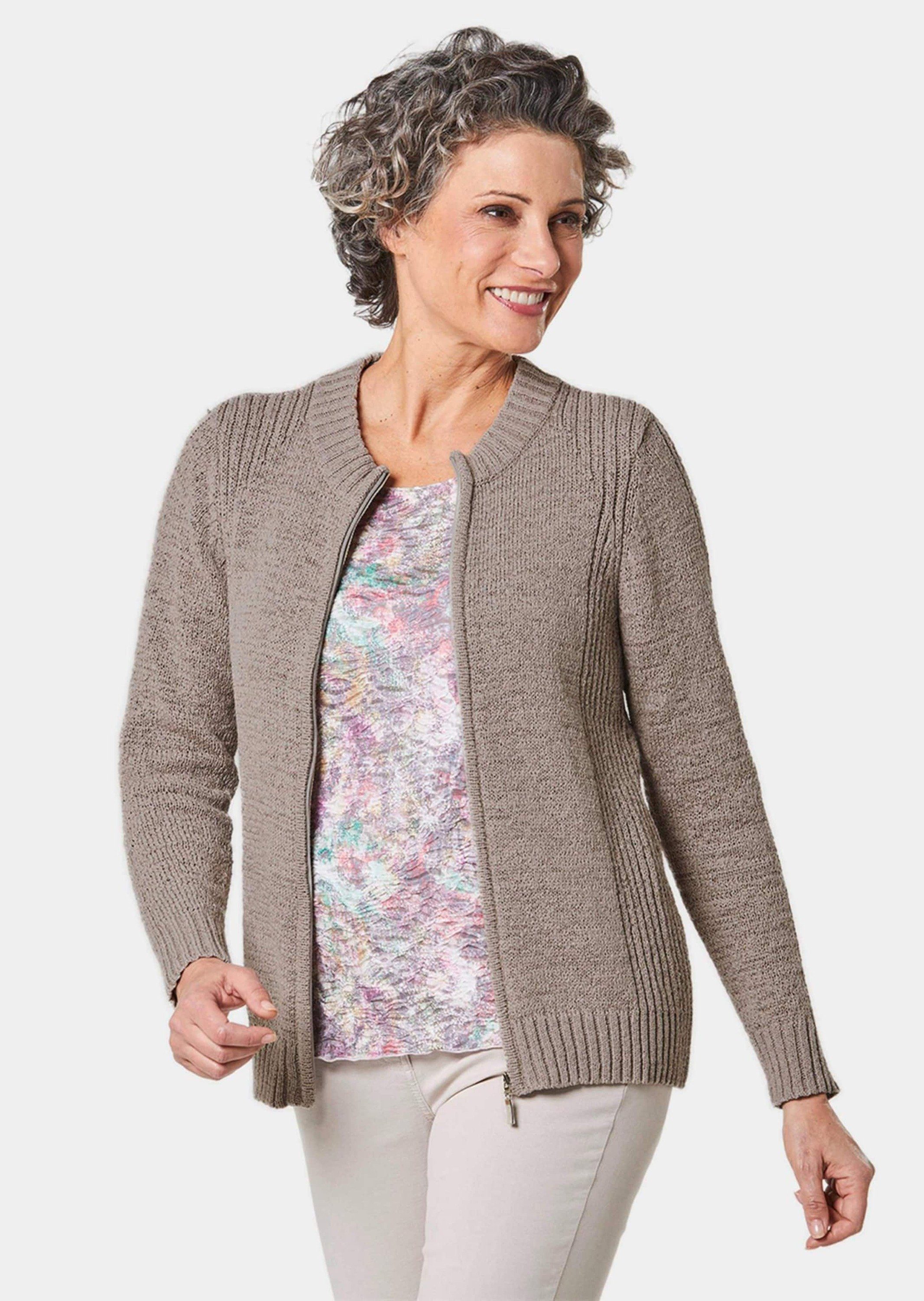 GOLDNER Strickjacke Strickjacke aus Bändchengarn in günstig online kaufen