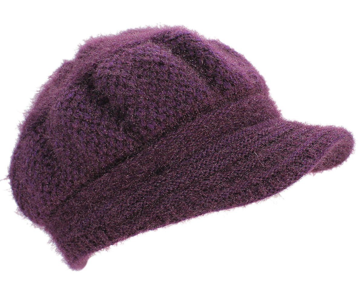 dy_mode Strickmütze Damen Schirmmütze Gefüttert Unifarben günstig online kaufen