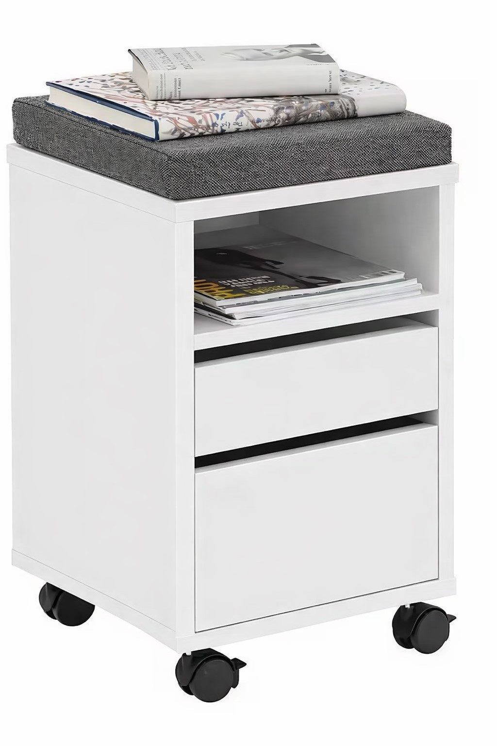 Maja Möbel Rollcontainer + Sitzcontainer weiß --->> Das Platzgenie Vito 4018 im Supersale
