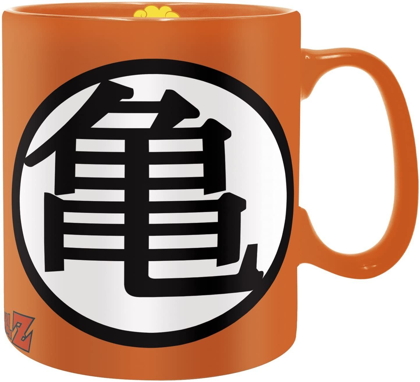 ABYstyle Tasse Dragon Ball Z Tasse mit Go und Kame Kanji im Son Goku Design, 460 ml, Steinzeug, Große Son Goku Tasse