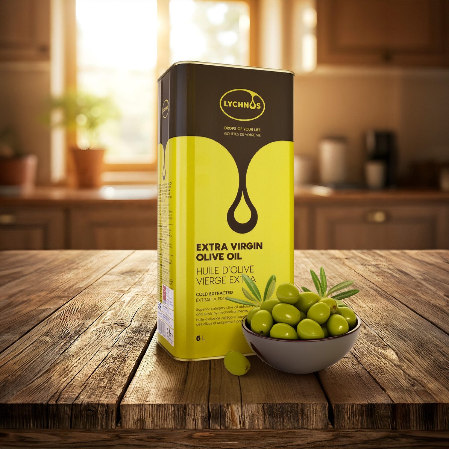 LYCHNOS Speiseöl Olivenöl – Natives Extra Vergine, Kaltgepresst & Hochwertig 5L, 5 l, 100 % Natürlich, Neue Ernte – Bild 2 von 5