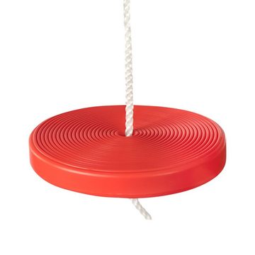 Idena Einzelschaukel Idena 40196 - Tellerschaukel aus Kunststoff in rot, für Kinder ab 3