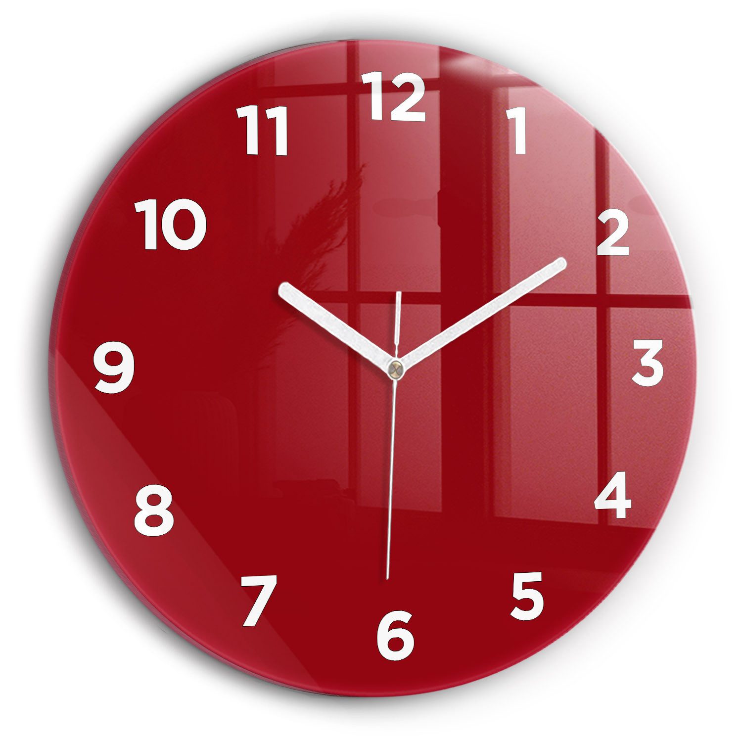 Tulup Wanduhr Wanduhr Glasrunde Uhr Moderne günstig online kaufen