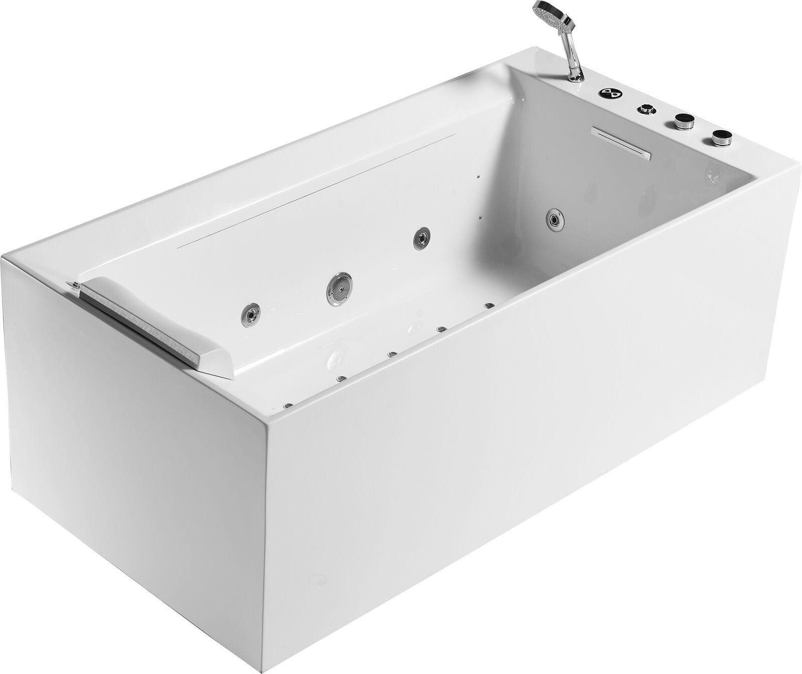 JVmoebel Whirlpool-Badewanne Luxus Whirlpool Badewanne mit Sprudel- und Blasenfunktion, (1-tlg), Made in Europa
