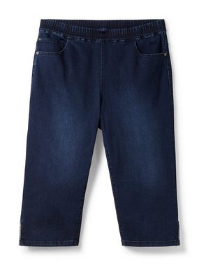 Sheego Caprijeans Große Größen mit verstärktem Po, aus Denim