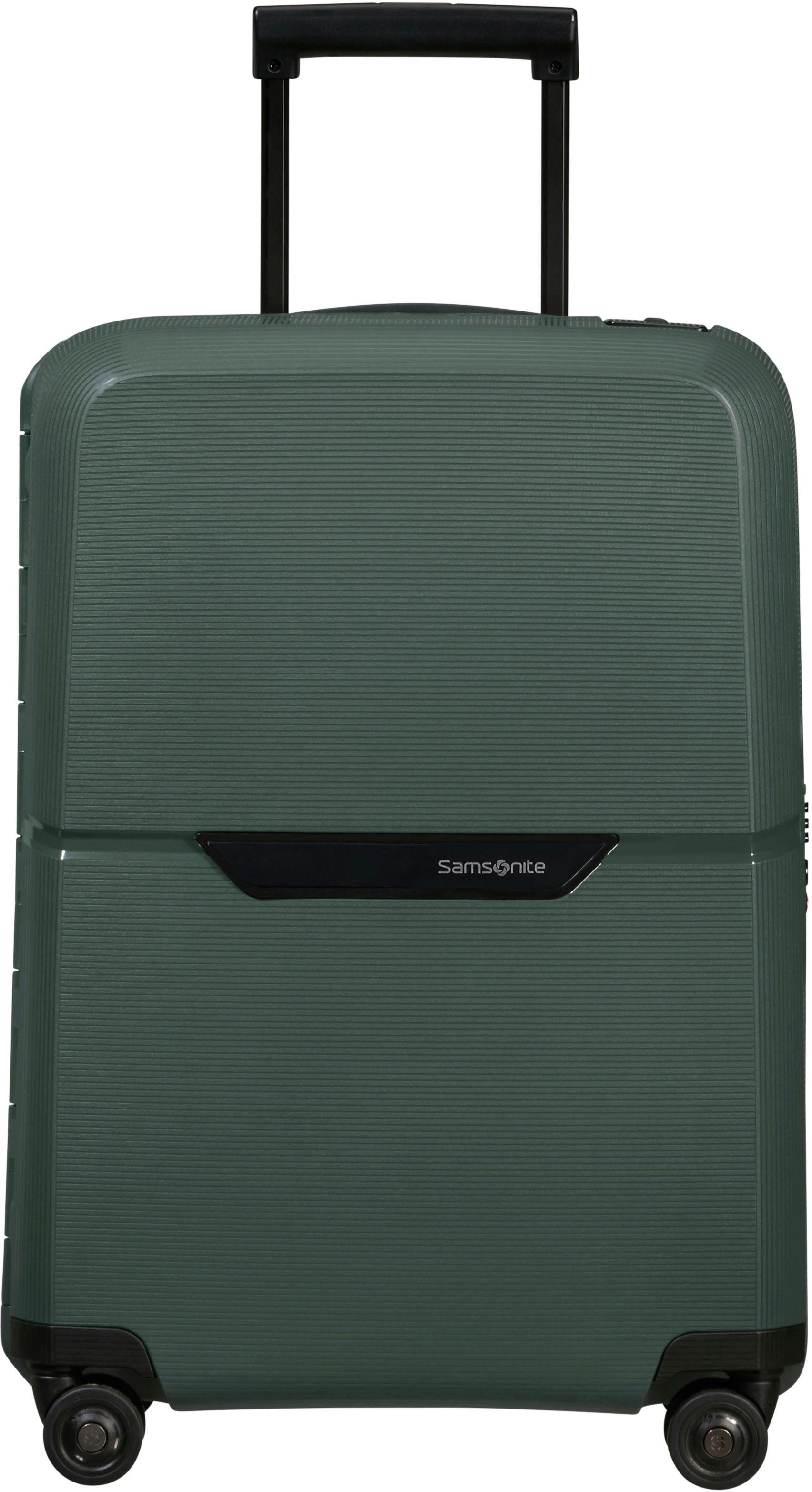 forest green, Made recyceltem Samsonite in Magnum Rollen, 4 55 Europe cm, Hartschalen-Trolley Material; aus Eco