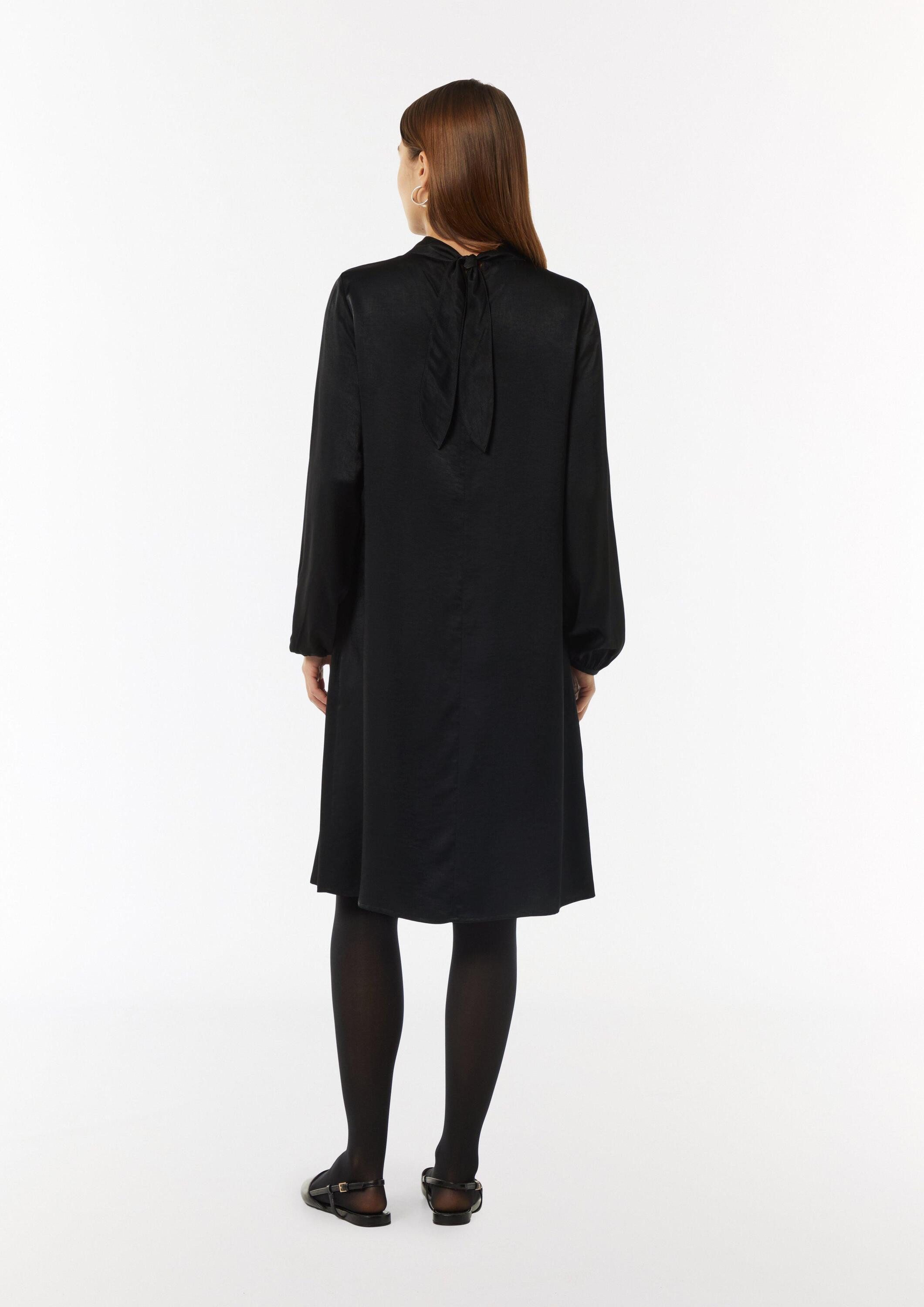 comma Minikleid Kleid Viskosemix-Kleid mit Bindedetail