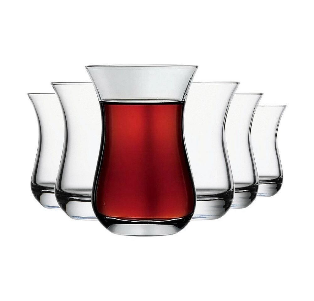 Pasabahce Cappuccinotasse Pasabahce Aida Teeglas 140 ml 6er Set, Glas