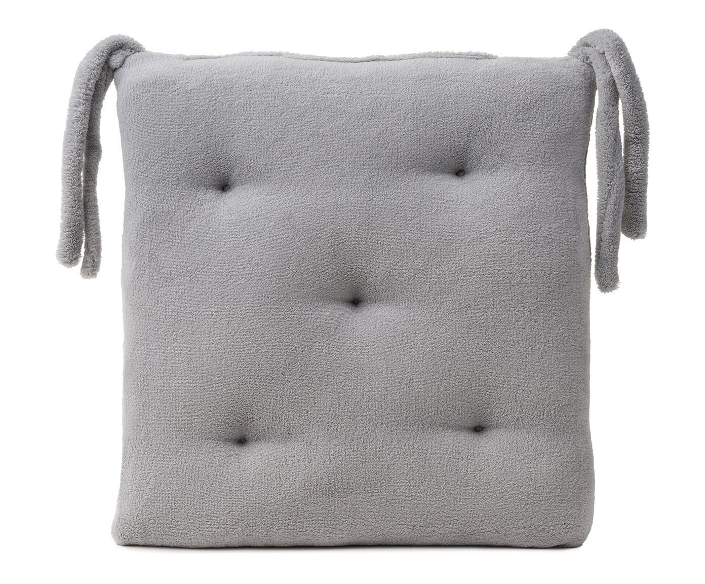 HSC Home-Style-Creation GmbH Sitzkissen Flauschkissen Lunaris, 5-punkt gesteppt, mit Bindebändern