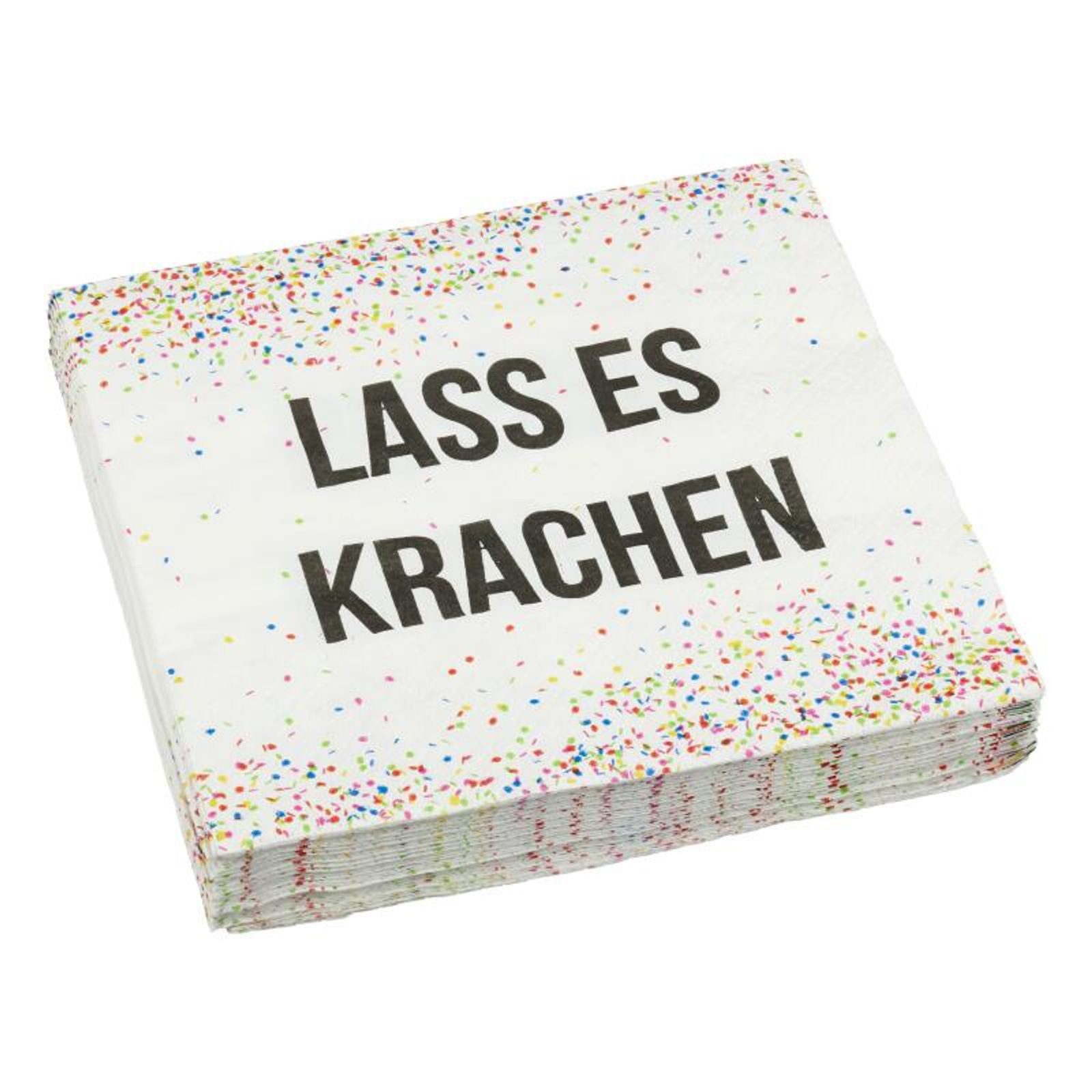 Top Ten Handels GmbH Papierserviette 12x 20er Packung Servietten "Party" 3-lagig 33x33cm feiern Papiertuch