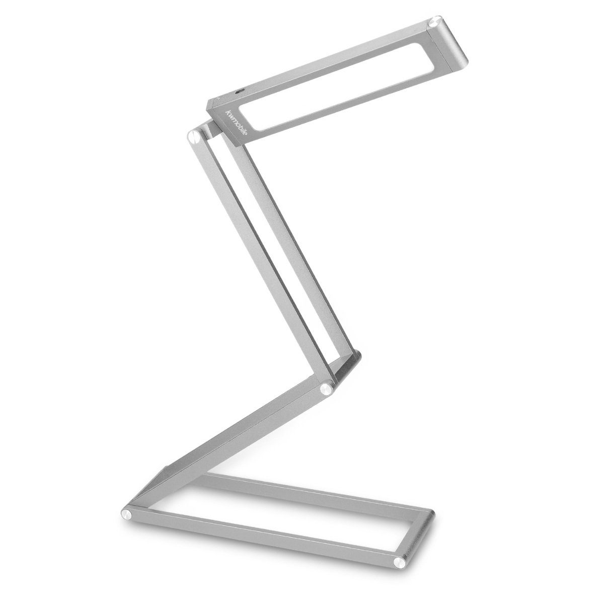 kwmobile Schreibtischlampe LED Aluminium Tischlampe mit Schwenkkopf - Akku Leselampe faltbar
