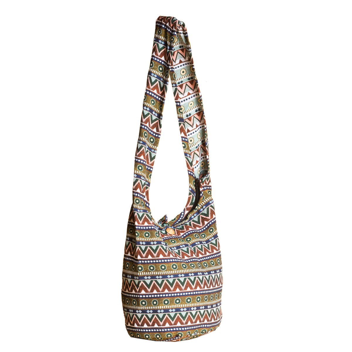 Beuteltasche WOV30 2 % Strandtasche Designs Baumwolle In als PANASIAM aus Wickeltasche auch in Handtasche Schulterbeutel gewebten geeignet 100 Größen Umhängetasche, und
