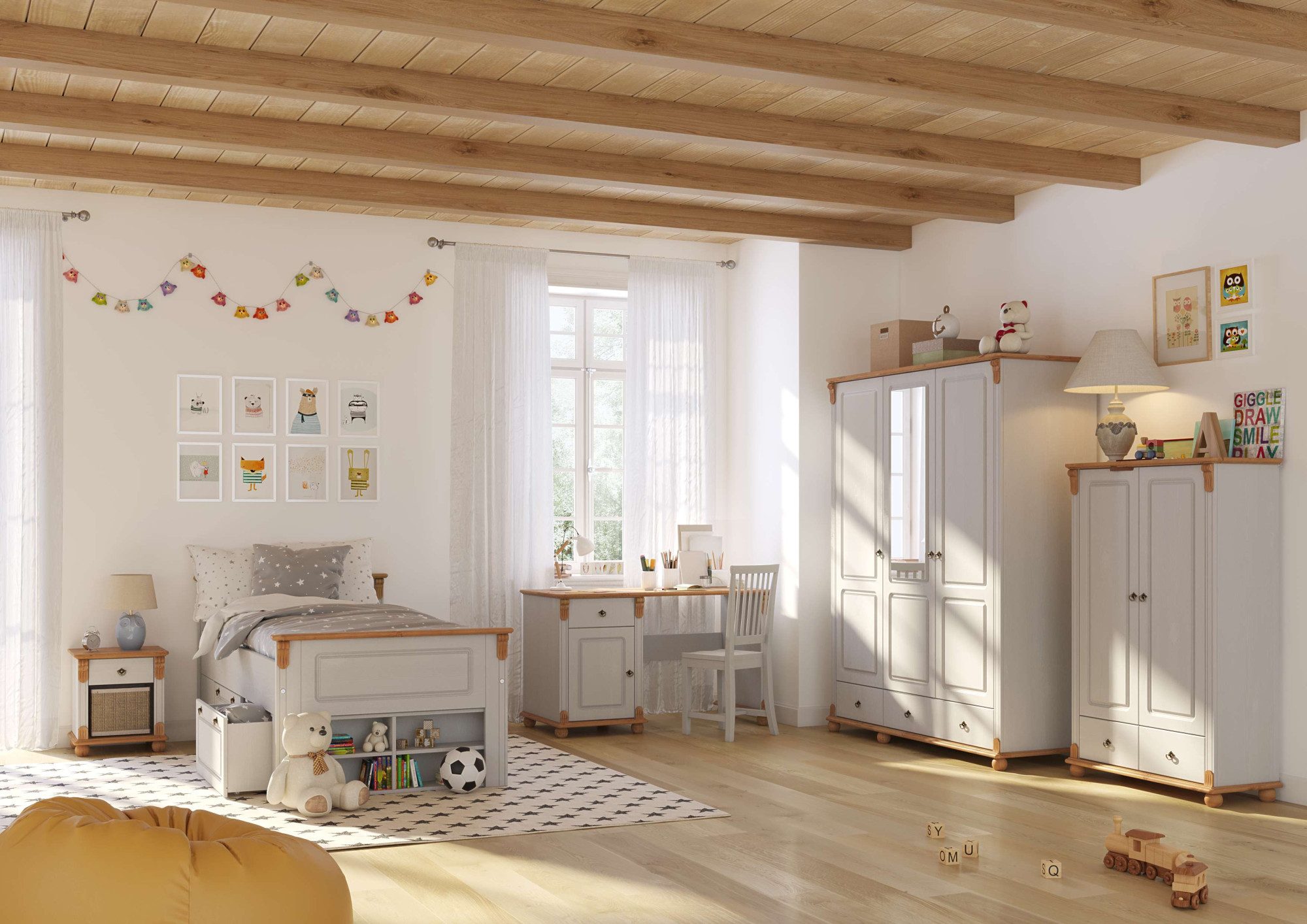 Home affaire Wäscheschrank "Tessin" 2 Breiten: 90/128 cm H/T ca. 140/38 cm, günstig online kaufen