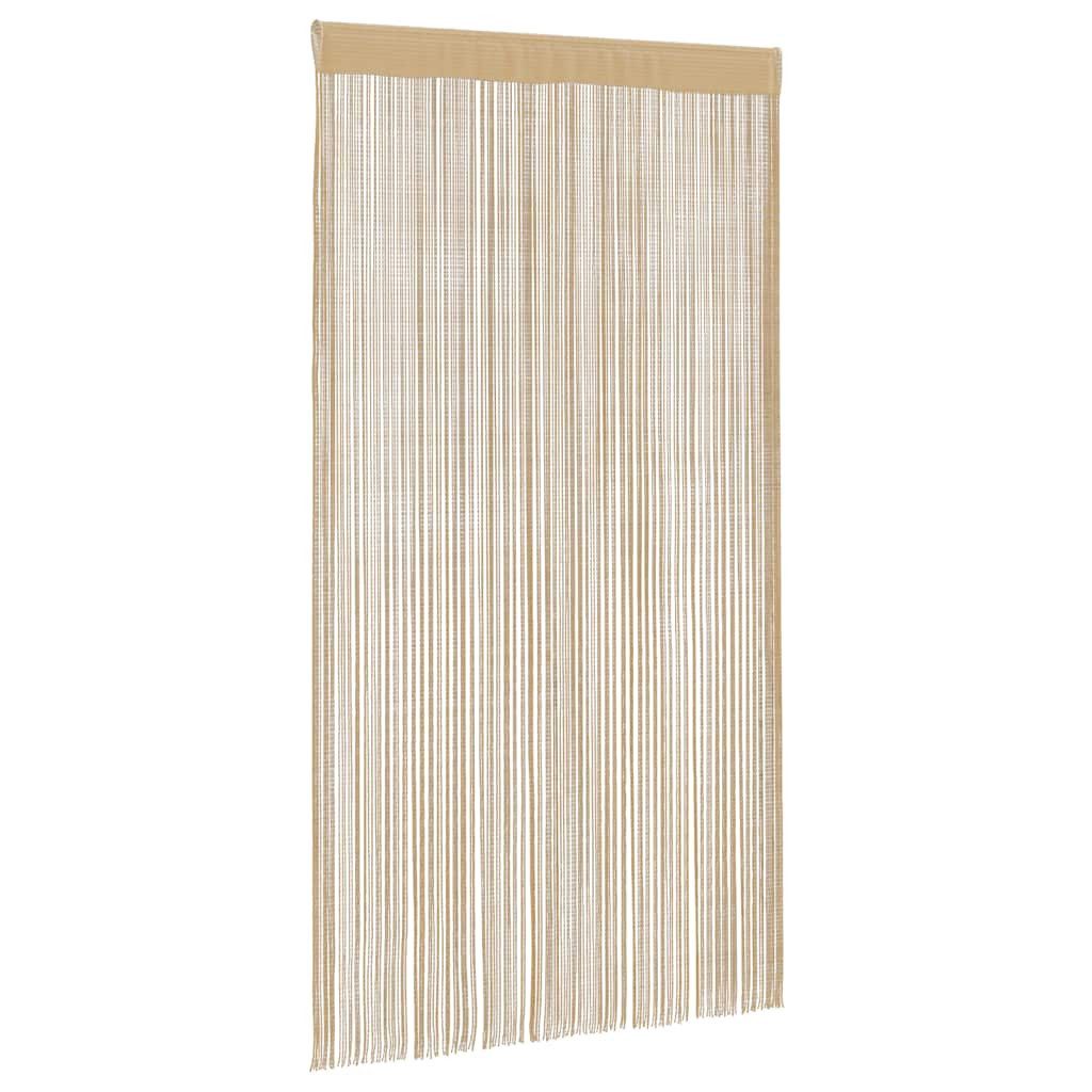 vidaXL Vorhang Fadenvorhänge 2 Stk. 100 x 250 cm Beige (2 St)