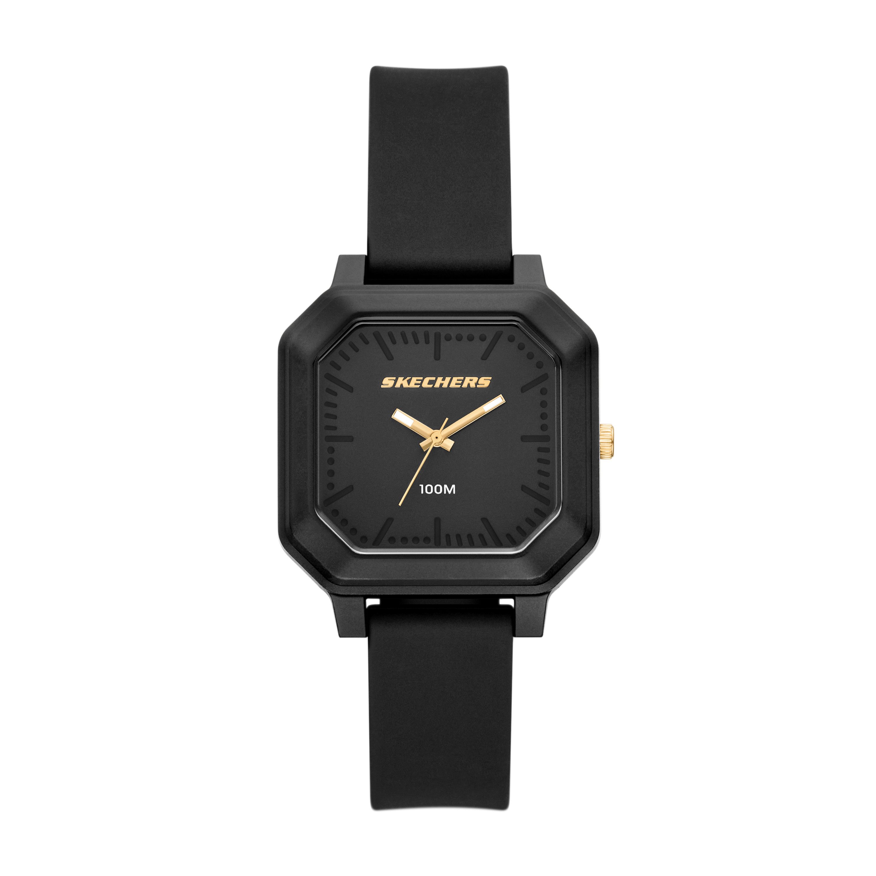 Skechers Quarzuhr Rosencrans Square SR6375, Armbanduhr, Damenuhr, Herrenuhr, Silikonarmband, analog