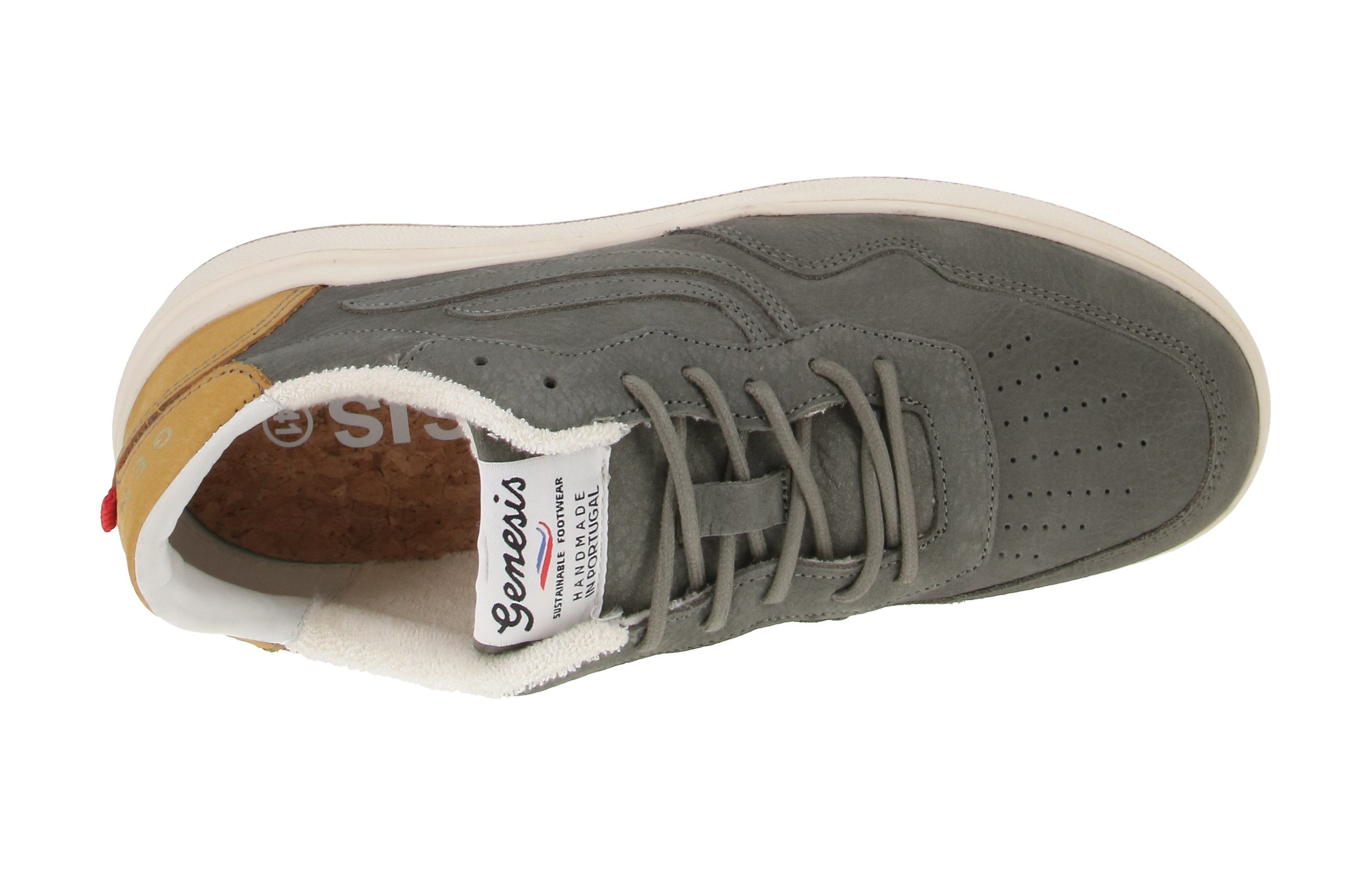 Genesis Footwear Genesis 1005424 G-Soley Porto Nubuck - Herren Sneaker - Grey-Wheat Sneaker